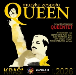 Muzyka zespołu Queen w wykonaniu grupy QUEENTET - KRAŚNIK, Centrum Kultury i Promocji!