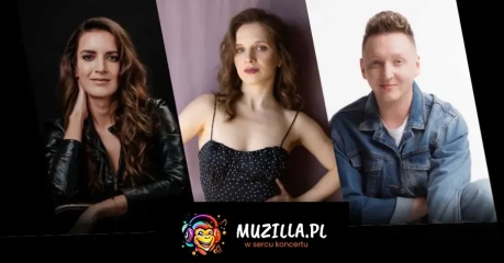 Przy fortepianie - Karina Komendera, przy mikrofonie - Weronika Stawska i Kamil Franczak