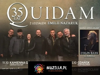 Trasa jubileuszowa - 35 lat Quidam z udziałem Emilii Nazaruk. Gość specjalny Colin Bass (Camel)