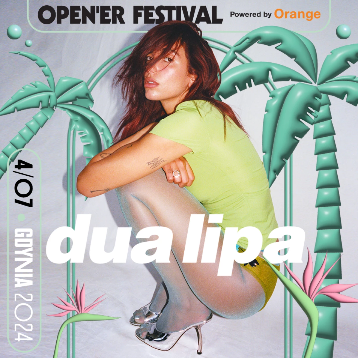 Dua Lipa headlinerką Open’er Festival powered by Orange 2024