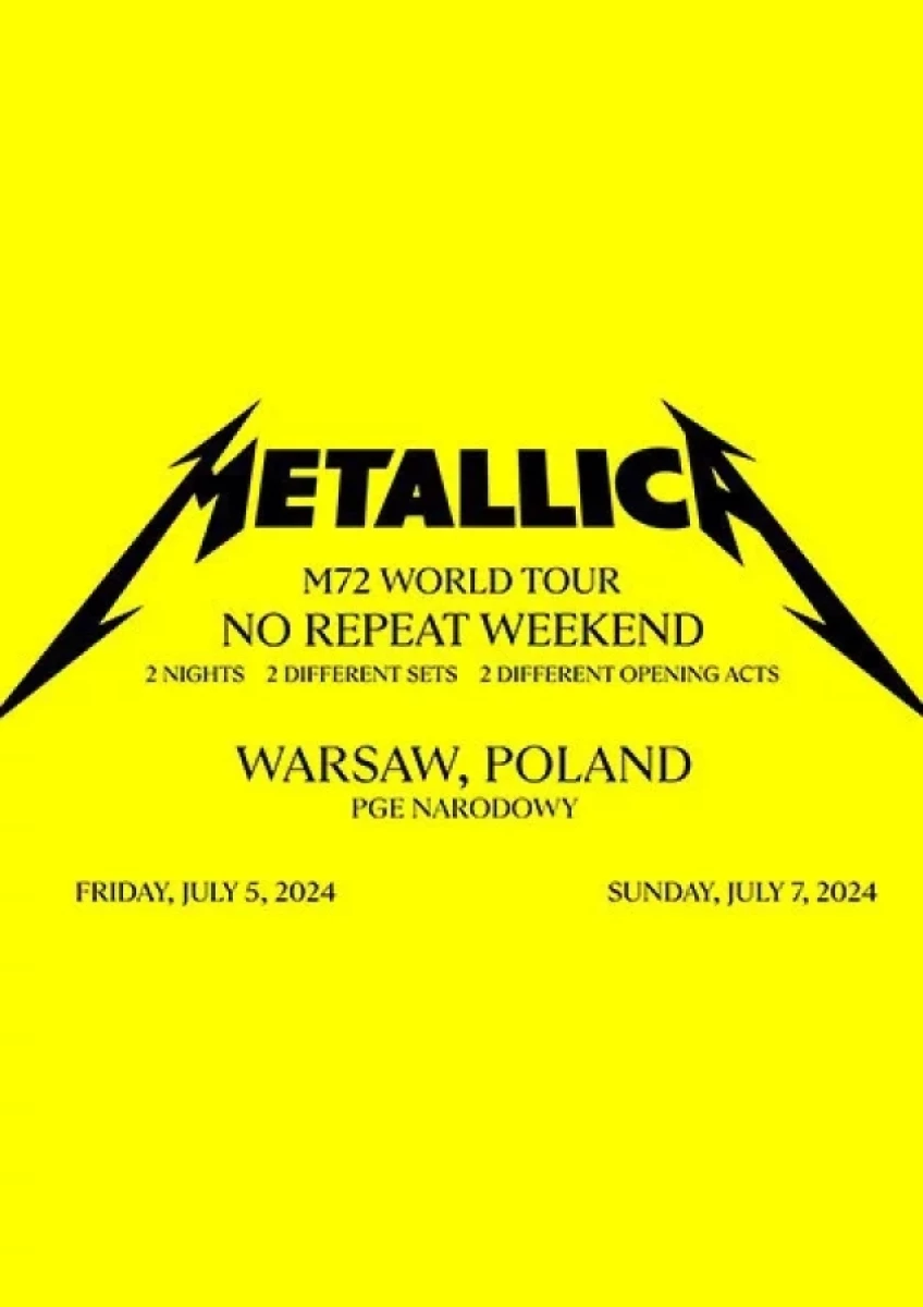 Weekend w Warszawie Pod Znakiem Metallica: Dwa Koncerty na PGE Narodowy