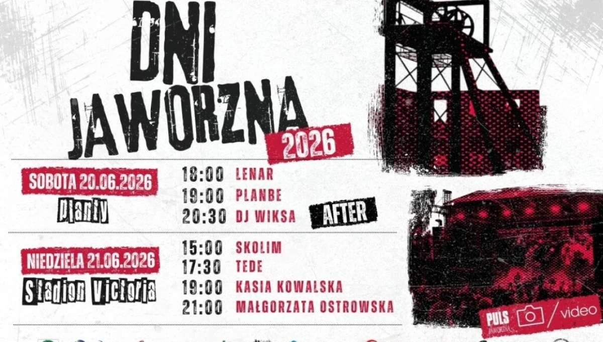 Dni Jaworzna 2026: Skolim, Tede, Kasia Kowalska i Małgorzata Ostrowska