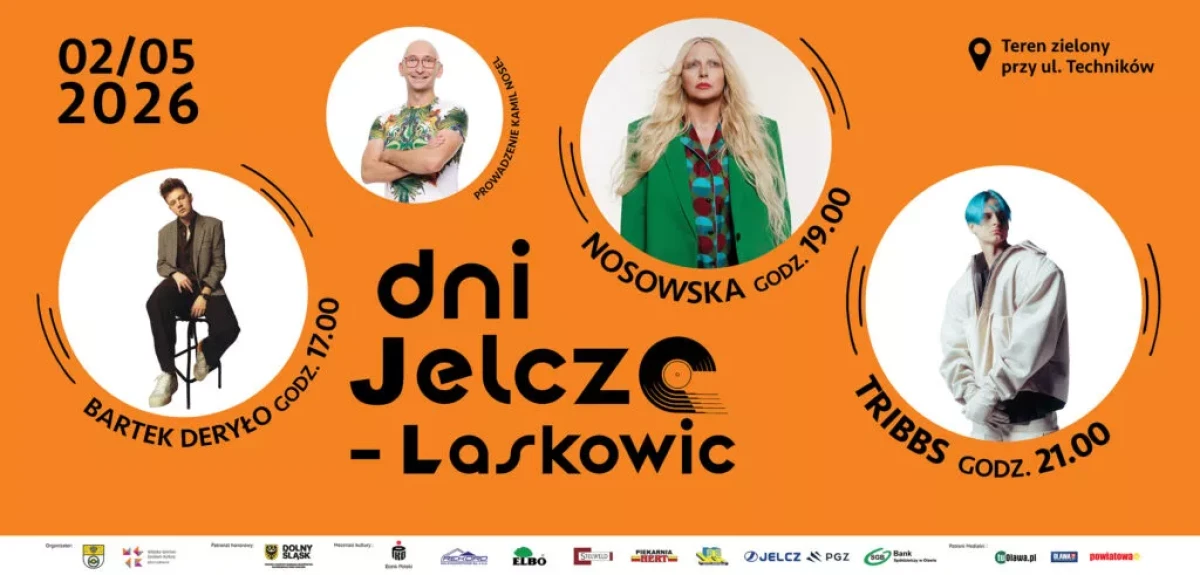 Dni Jelcza-Laskowic 2026 – Nosowska, Tribbs i Bartek Deryło. Kiedy i gdzie odbędzie się koncert?
