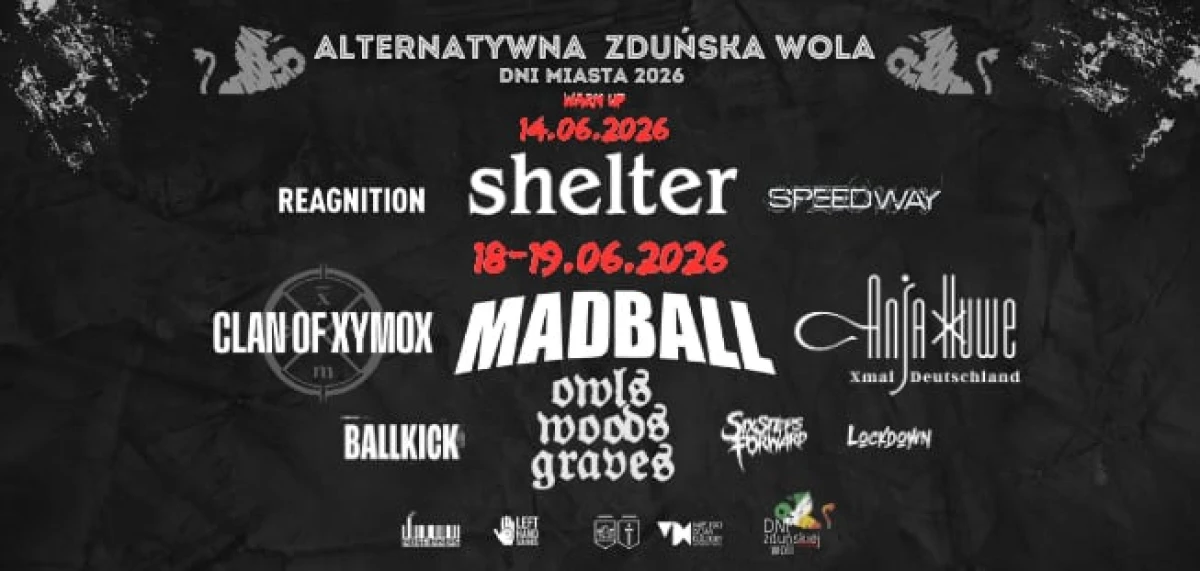 Alternatywna Zduńska Wola 2026 – line-up, daty i koncerty podczas Dni Miasta