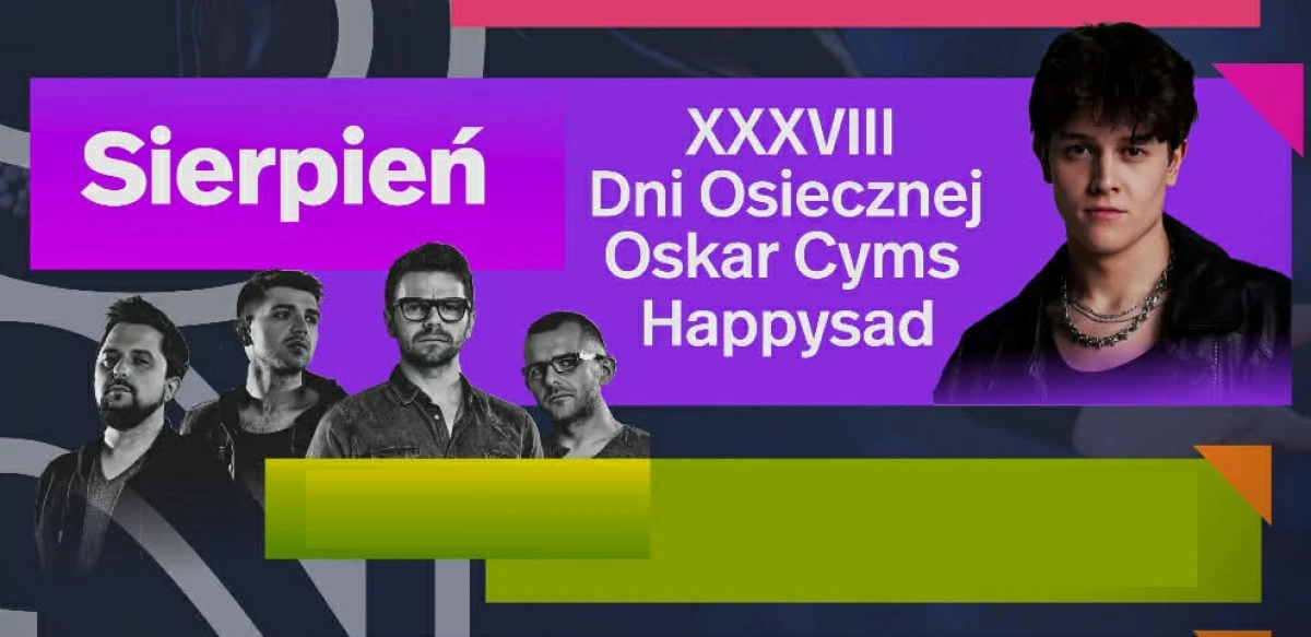 XXXVIII Dni Osiecznej 2026 – Oskar Cyms i Happysad w Osiecznej. Sprawdź datę wydarzenia
