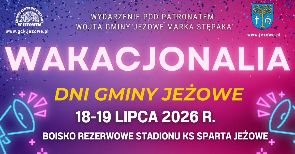 Wakacjonalia – Dni Gminy Jeżowe 2026. Kiedy i gdzie odbędzie się wydarzenie?