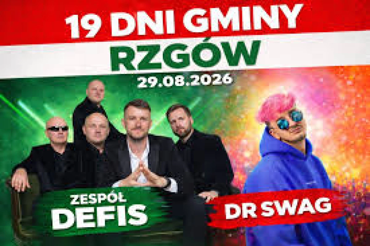 Dni Gminy Rzgów 2026 – Defis i Dr Swag na scenie! Data, program, koncerty