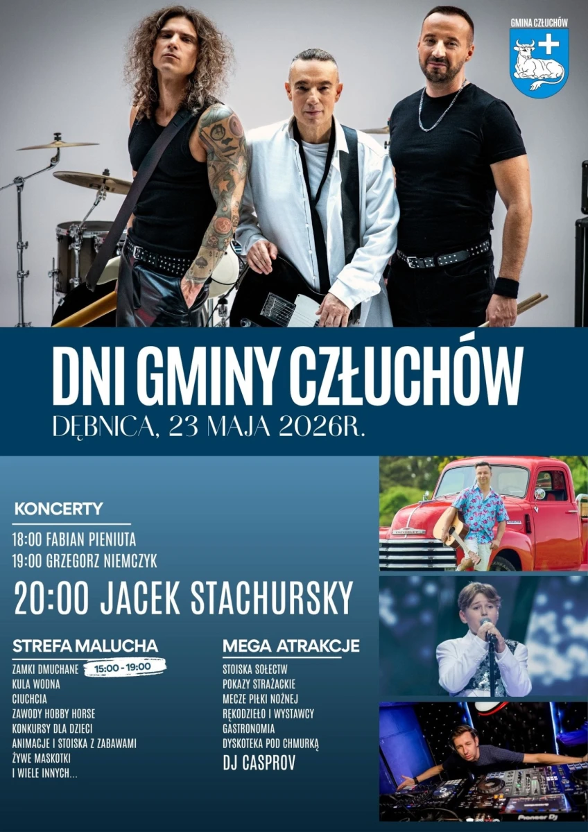 Dni Gminy Człuchów 2026 w Dębnicy – Jacek Stachursky, koncerty i atrakcje