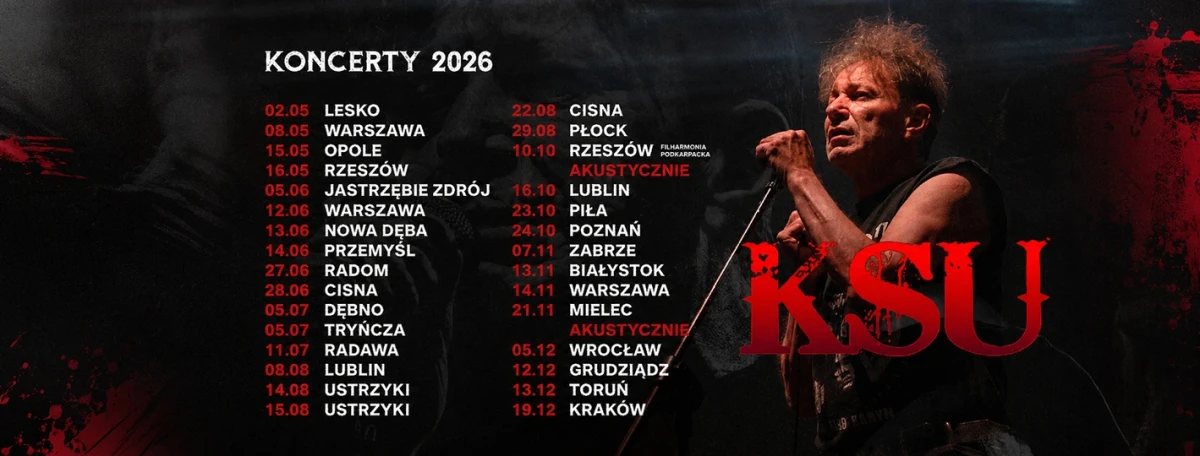 KSU koncerty 2026 - trasa po Polsce, daty, miasta i bilety
