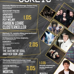 Dni Gorlic 2026 – Oskar Cyms, Wojtek Szumański, Farben Lehre i Closterkeller. Program majówki