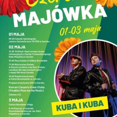 Czerska Majówka 2026 – Kuba i Kuba gwiazdą wydarzenia. Program imprezy 1–3 maja w Czersku