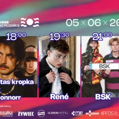 Scena nad Rusałką 2026 w Poznaniu – Stas Kropka x Connorr, René i BSK. Darmowy koncert 5 czerwca