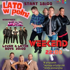 Lato w pełni Rydzyna Zalew 2026 – Weekend, Piękni i Młodzi i LiVan & Latin Boys