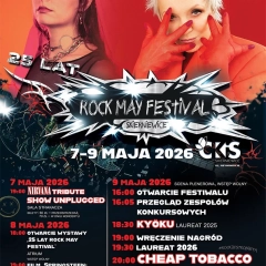 Rock May Festival 2026 w Skierniewicach – Małgorzata Ostrowska i Cheap Tobacco na 25-leciu festiwalu