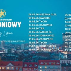 Maciej Lipina na żywo 2026 – trasa „Południowy”, koncerty, miasta i terminy