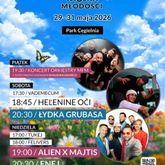 Żorska Wiosna Młodości 2026 – Enej, Łydka Grubasa i Alien x Majtis w Parku Cegielnia