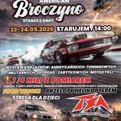Rozpoczęcie Sezonu Motoryzacyjnego Broczyno 2026 – TSA, drift, 1/4 mili i american cars