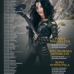 Justyna Steczkowska – koncerty 2026. Trasa, daty i bilety na Maria Magdalena, Steczkowska Demarczyk oraz Roma Symphonica