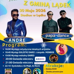 Majówka z Gminą Lądek 2026 – Andre i Papa Dance na stadionie w Lądku