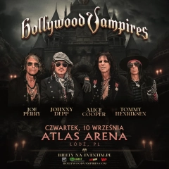 Hollywood Vampires w Polsce 2026! Alice Cooper, Johnny Depp i Joe Perry zagrają w Łodzi