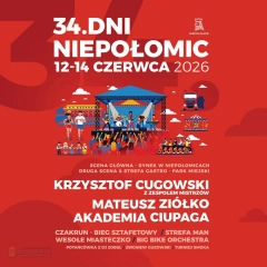 34. Dni Niepołomic 2026: Krzysztof Cugowski, Mateusz Ziółko i Akademia Ciupaga na Rynku